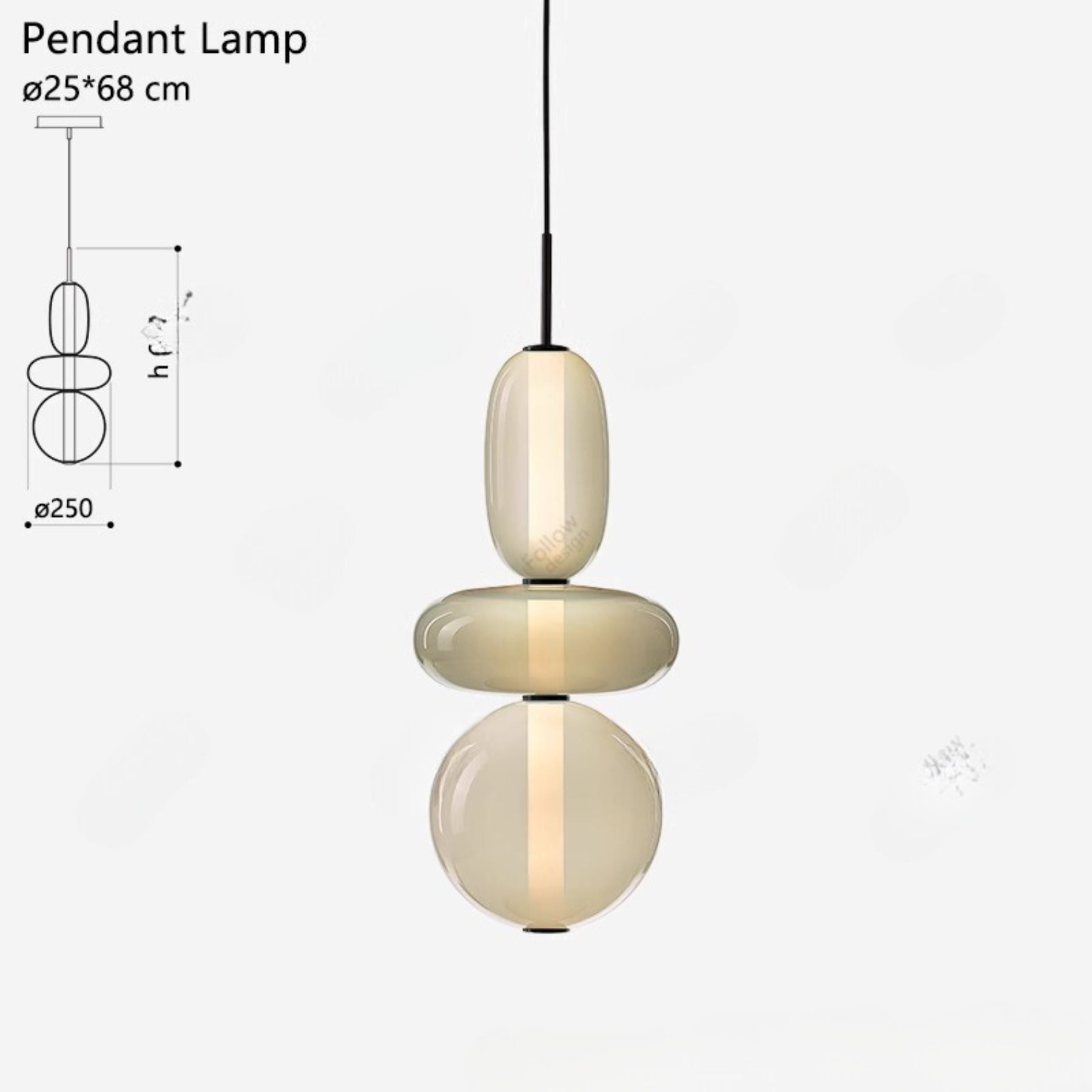 Candied Glass Pendant Light