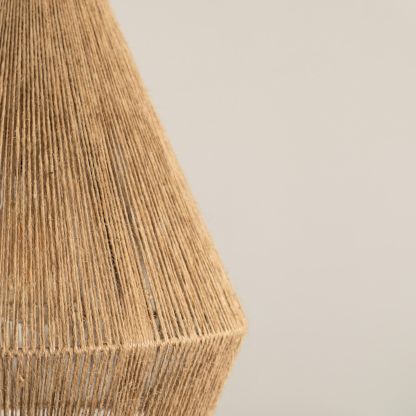 Wabi-sabi Japanese style hemp rope woven pendant light