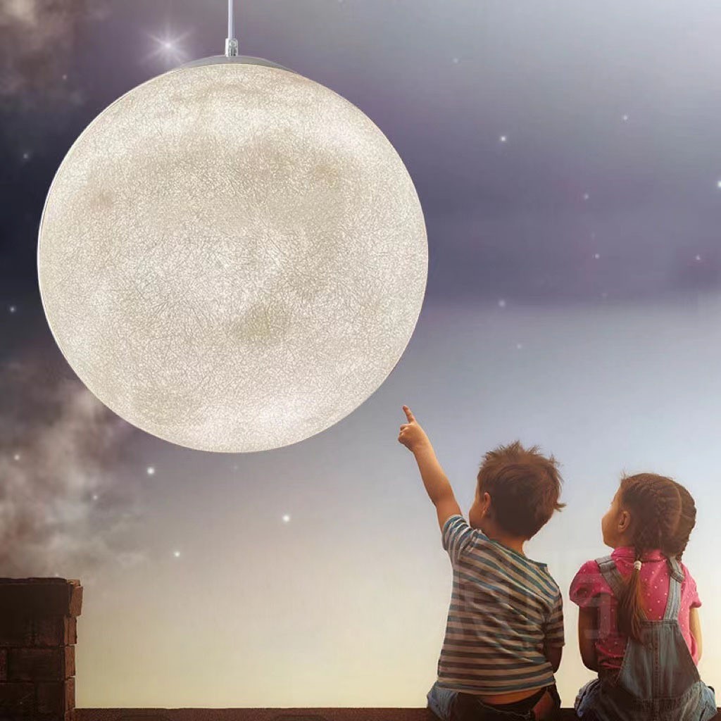 Nordic Style Simplicity Moon Hanging Light Fixtures -labpiecesign