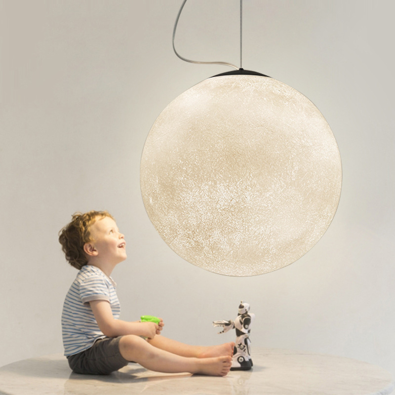 Nordic Style Simplicity Moon Hanging Light Fixtures -labpiecesign