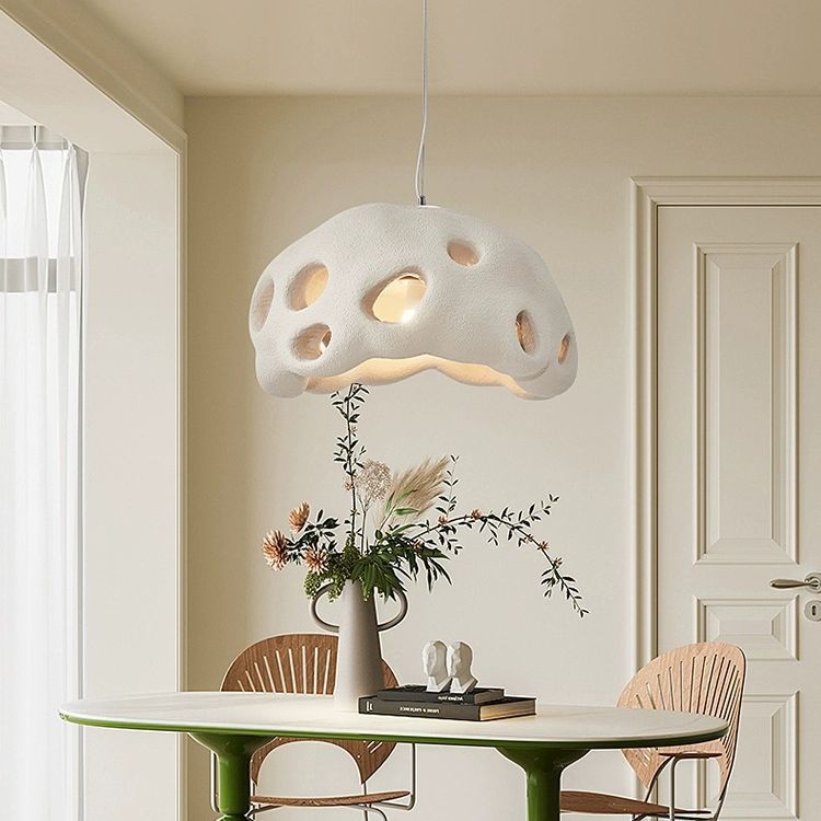Wabi-sabi style living room simple dining room creative pendant light