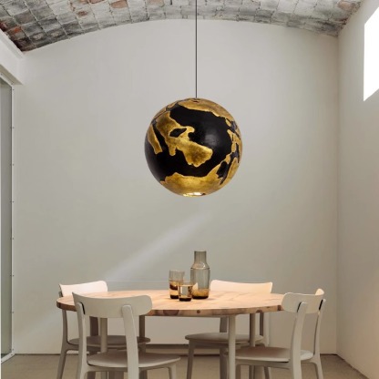 Personalized Art Designer Creative Wabi-sabi Style Earth Pendant Light-labpiecesign