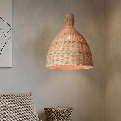 New Large Wabi-sabi Style Rattan Pendant Light-labpiecesign