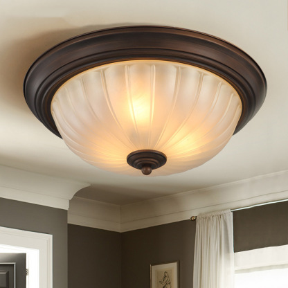 Round ceiling lamp American iron aisle ceiling light-labpiecesign
