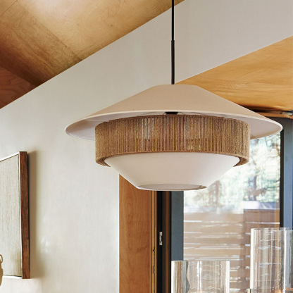 Stevie linen woven Pendant Lamp-labpiecesign
