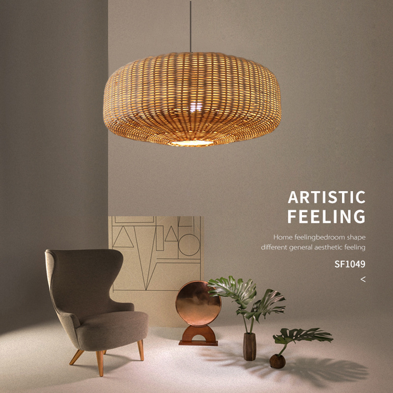 Rattan Hand-Woven Pendant Light-labpiecesign