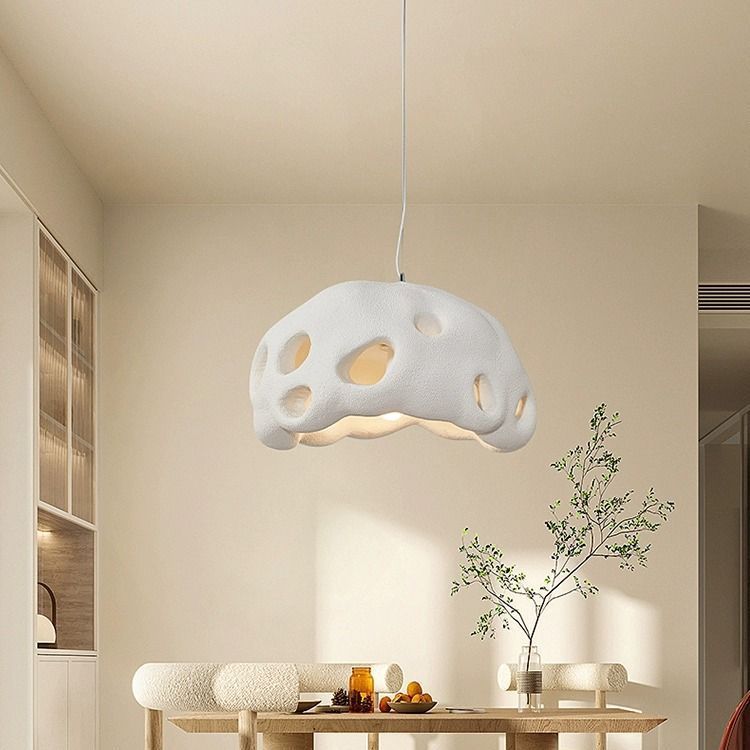 Wabi-sabi style living room simple dining room creative pendant light-labpiecesign