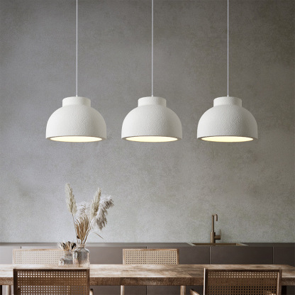 Wabi-Sabi Style Resin Bowl Shape Pendant Lamp-labpiecesign