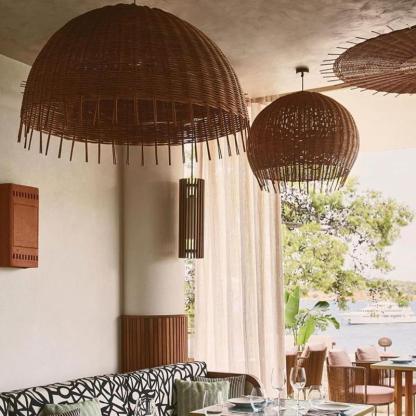 Southeast Asian Rattan Art Restaurant Hotel Pendant Light-labpiecesign