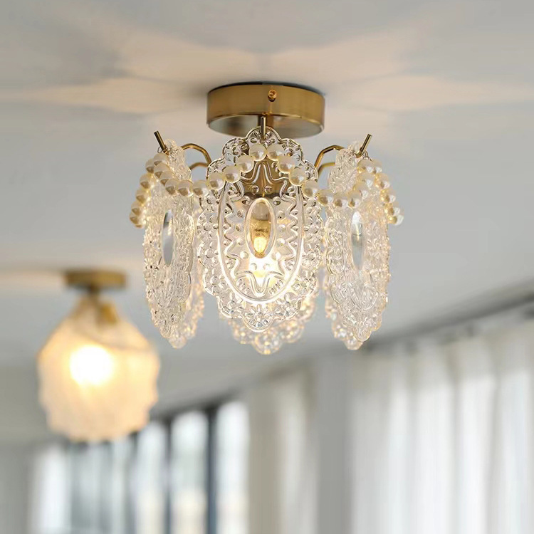 French Light Luxury Aisle Light Full Spectrum Three-color LED Ceiling Light-labpiecesign