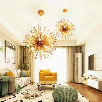 Modern Striking sphere sunburst starchandelier -labpiecesign