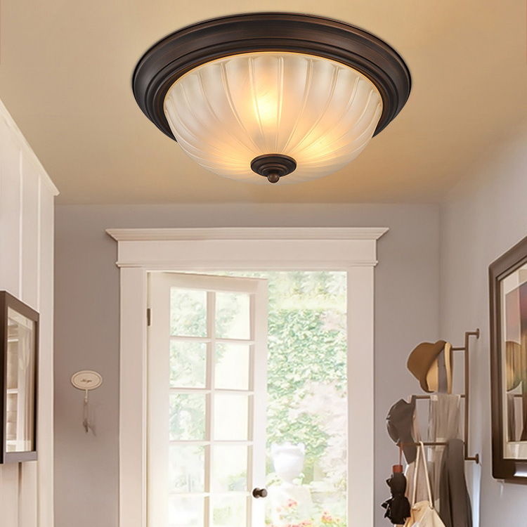 Round ceiling lamp American iron aisle ceiling light-labpiecesign