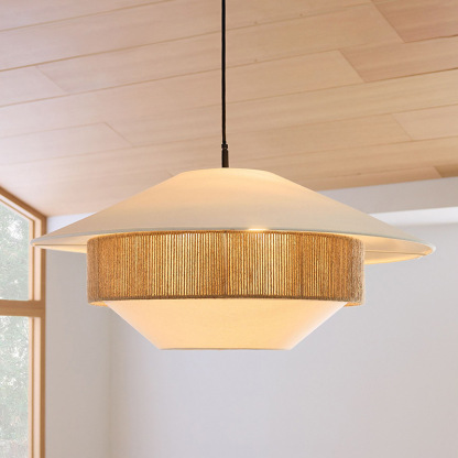 Stevie linen woven Pendant Lamp-labpiecesign