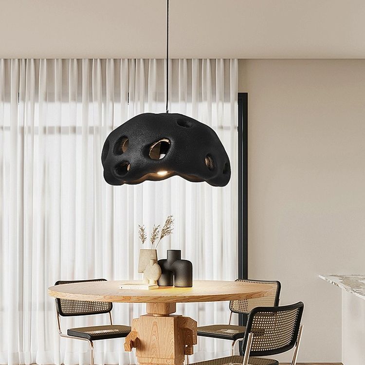 Wabi-sabi style living room simple dining room creative pendant light