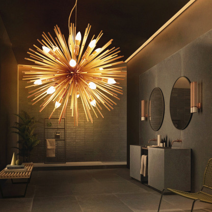 Modern Striking sphere sunburst starchandelier -labpiecesign