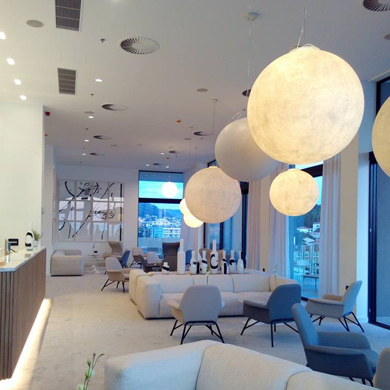 Nordic Style Simplicity Moon Hanging Light Fixtures -labpiecesign