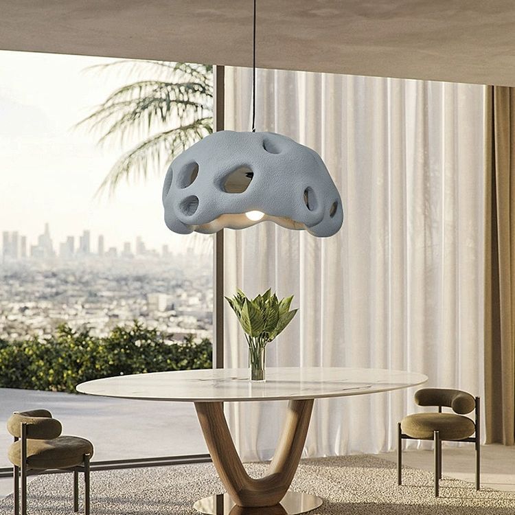 Wabi-sabi style living room simple dining room creative pendant light-labpiecesign