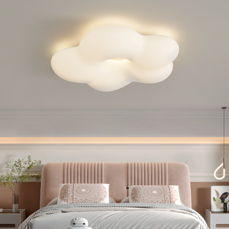 Full spectrum eye protection cloud ceiling lamp cream ins style children's room led ceiling Light