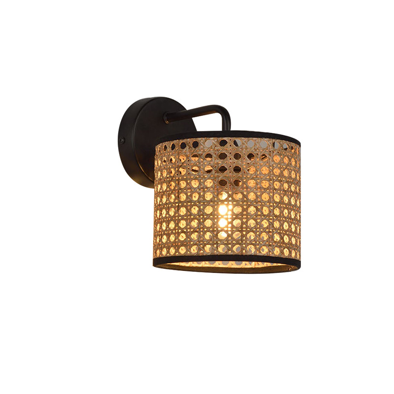 Japanese-style wall lamp bohemia style rattan wall lamp