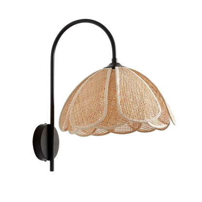 Wabi-sabi style Japanese restaurant rattan wall lamp-labpiecesign