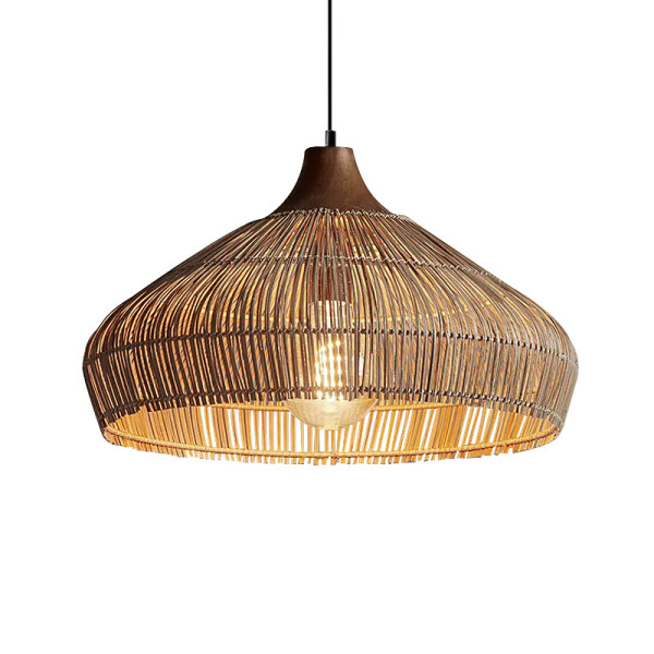 Wabi-sabi rattan Japanese style Pendant Light-labpiecesign