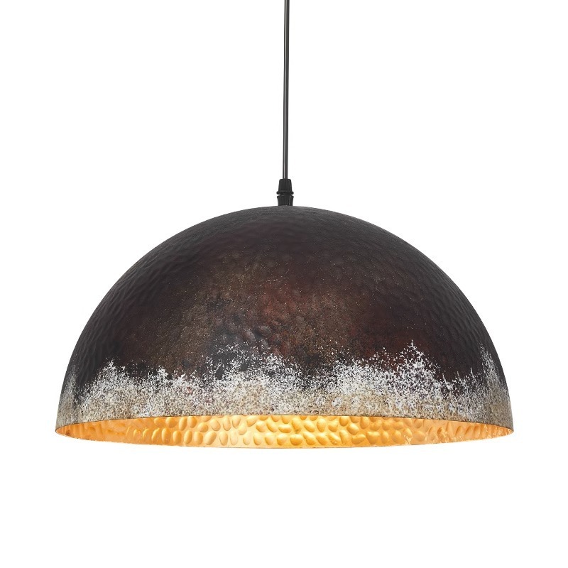 Industrial Style Brown Distressed Retro Metal Pendant Light-labpiecesign
