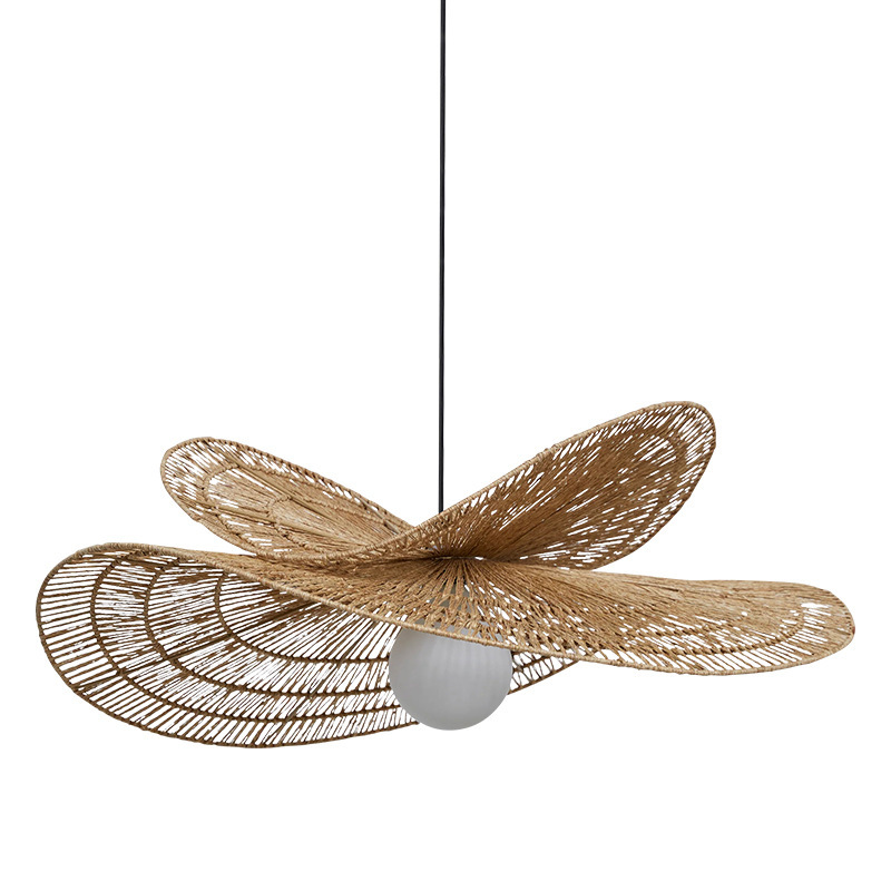 Japanese rattan hand-woven wabi-sabi Pendant Light