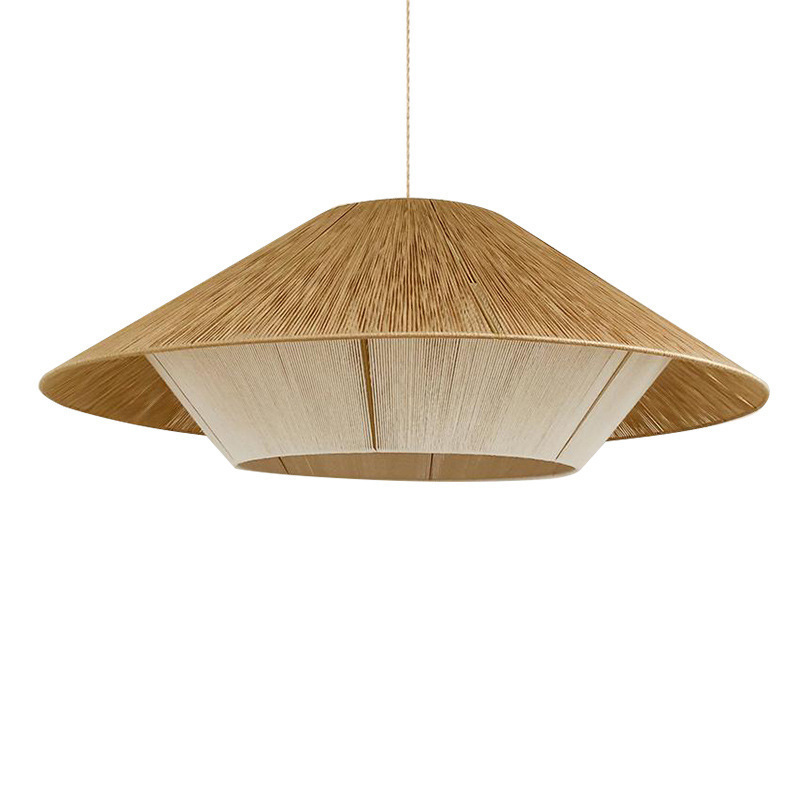 Boho style creative woven hemp rope lamps for living room-labpiecesign