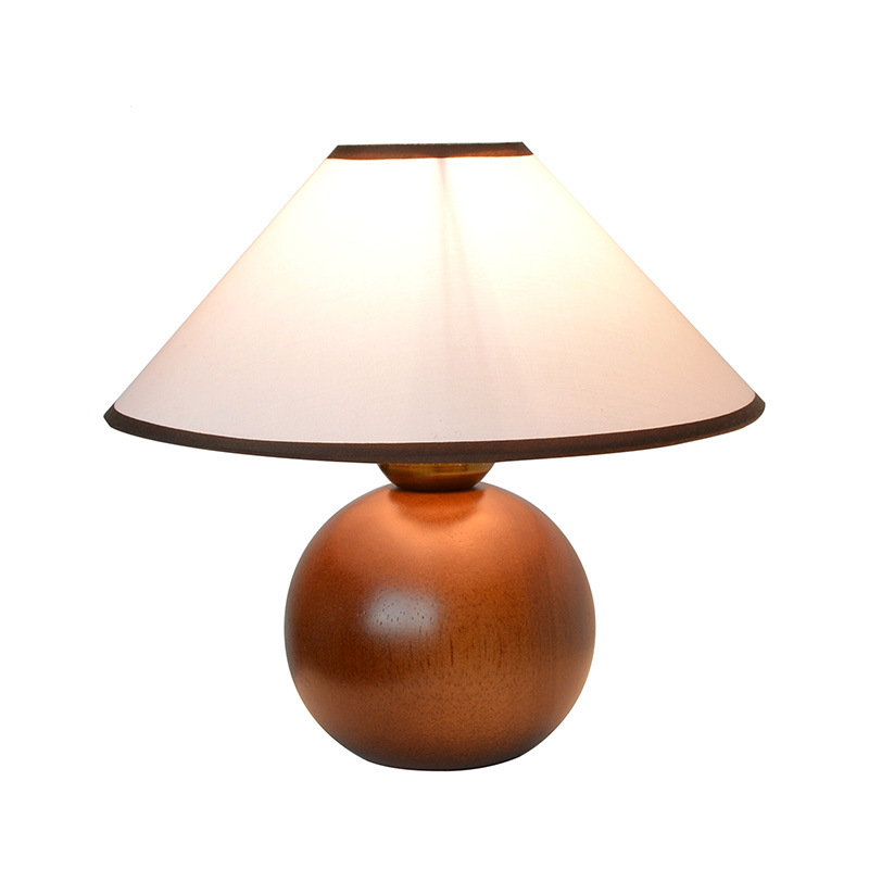 Japanese retro table lamp bedroom lamp bedside solid wood small table lamp