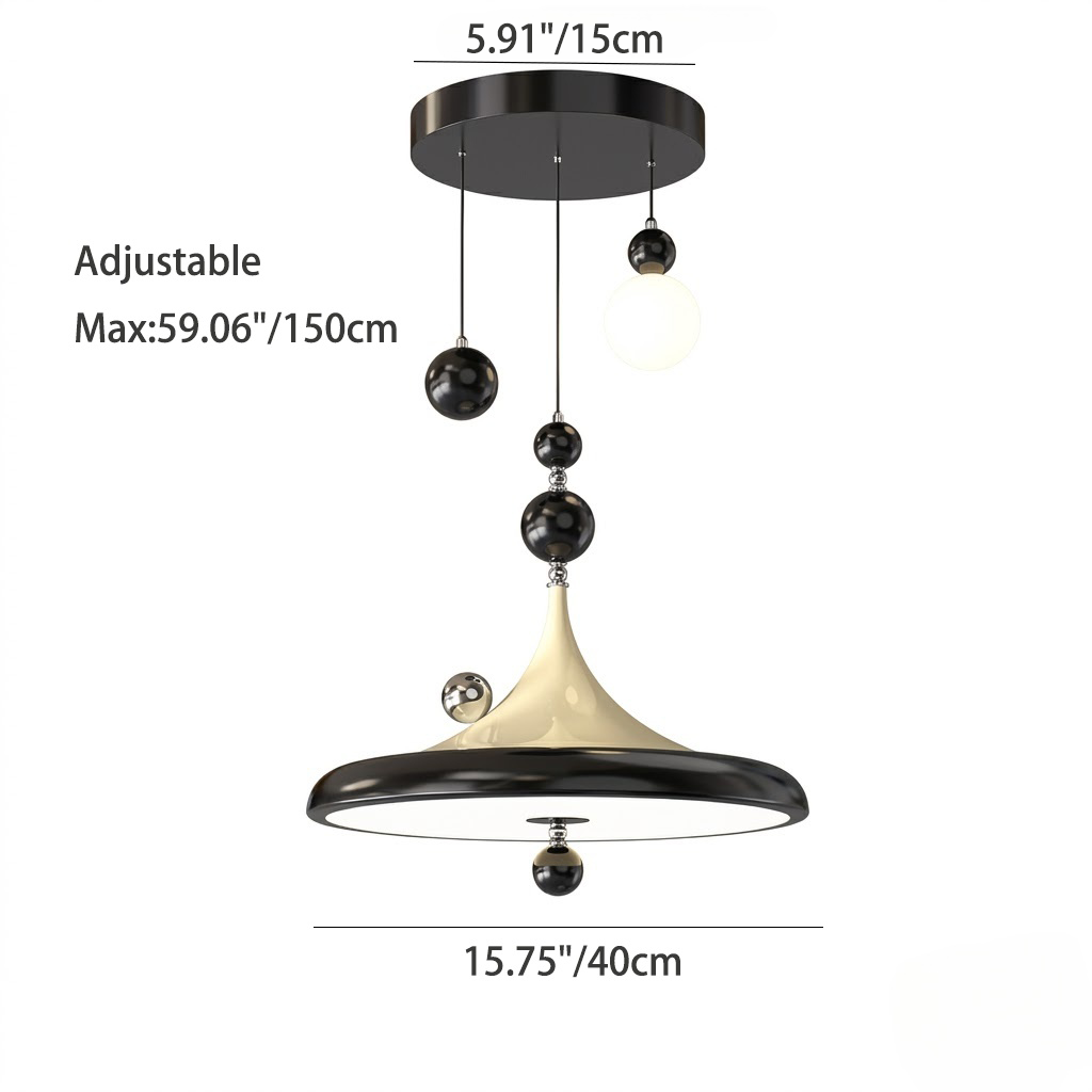 Modern Metal Multi-Sphere LED Pendant Light for Dining Room