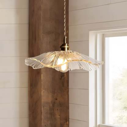 Callista Retro Lotus Creative Glass Pendant Light