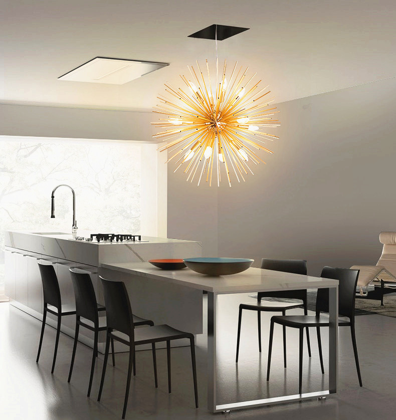 Modern Striking sphere sunburst starchandelier 