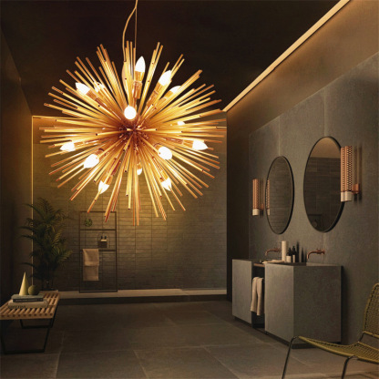 Modern Striking sphere sunburst starchandelier -labpiecesign