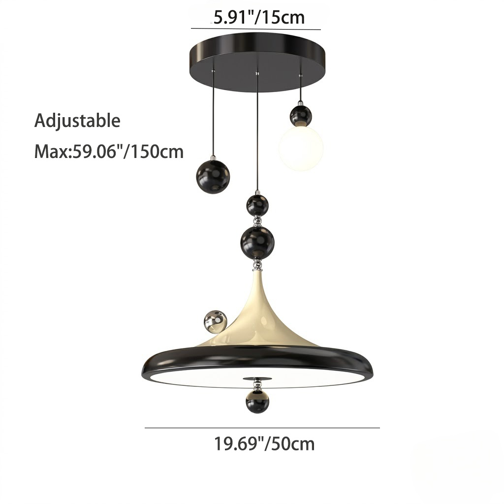 Modern Metal Multi-Sphere LED Pendant Light for Dining Room