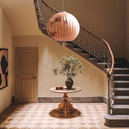 Bamboo Pattern Fabric Chinese Style Pendant Light-labpiecesign