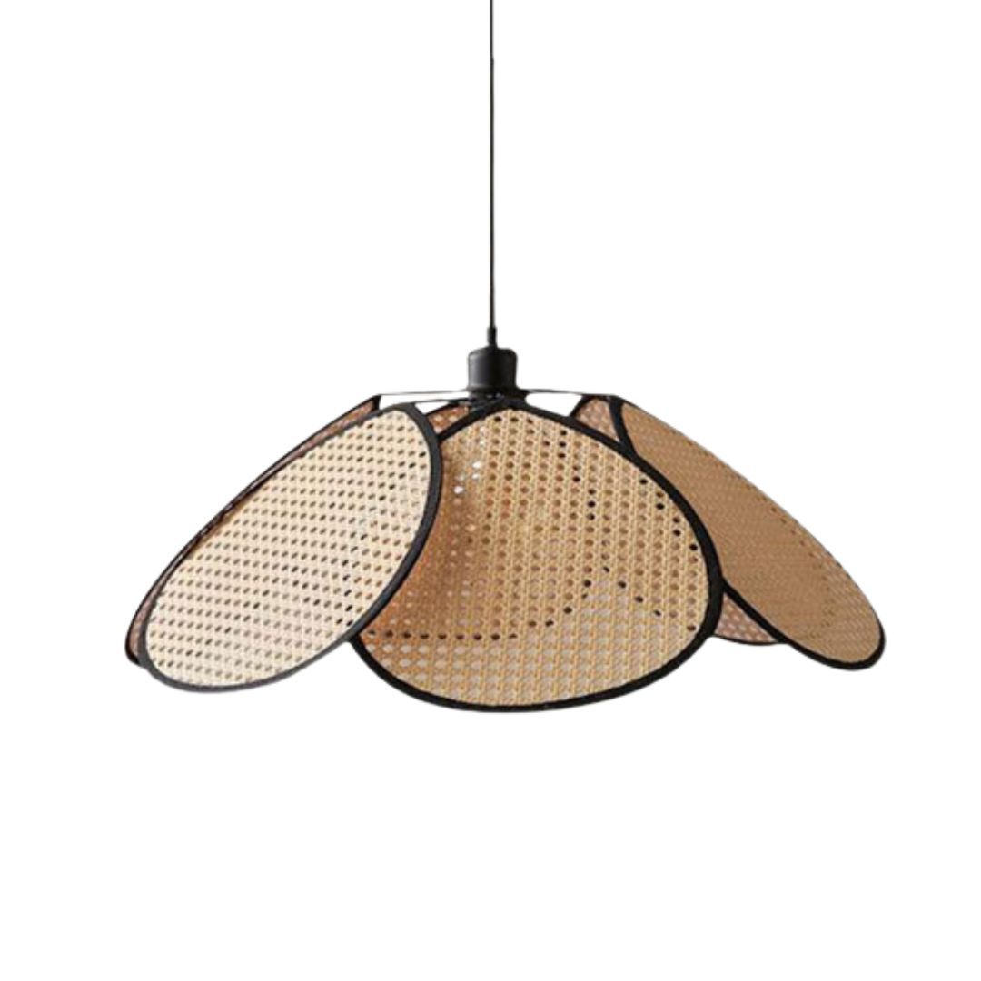 New wabi-sabi style retro restaurant bar rattan lamp-labpiecesign