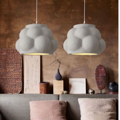 Personalized and Creative Wabi sabi Micro-cement Resin Pendant Light-labpiecesign