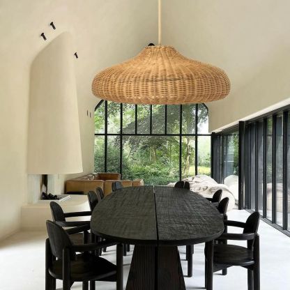 Warm Light Wicker Pendant Lamp,Kitchen Island Lamp,Housewarming Gift-labpiecesign