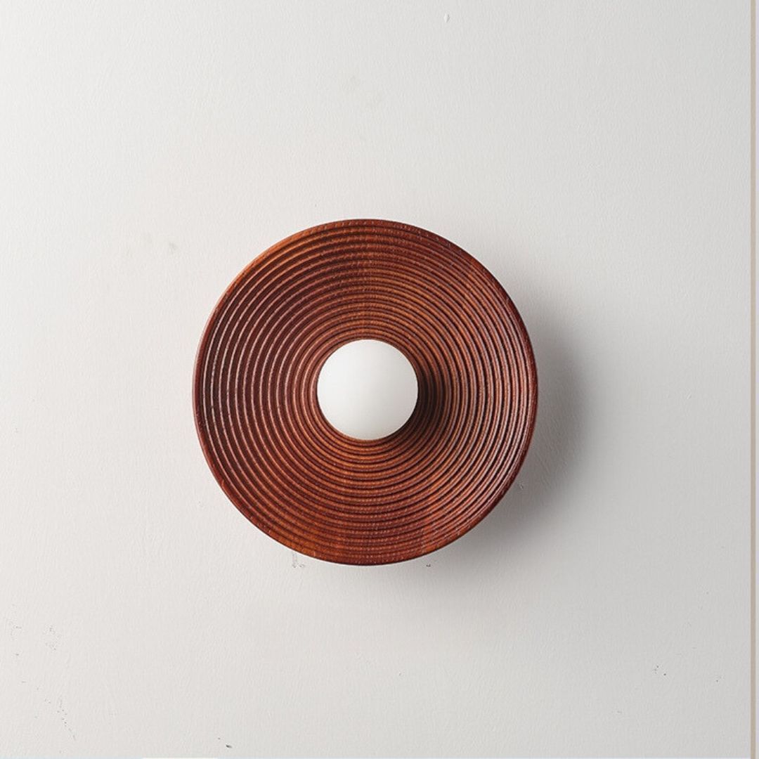 Wabi-Sabi Wall Lamp Japanese Retro Restaurant Background Wall Lamp-labpiecesign