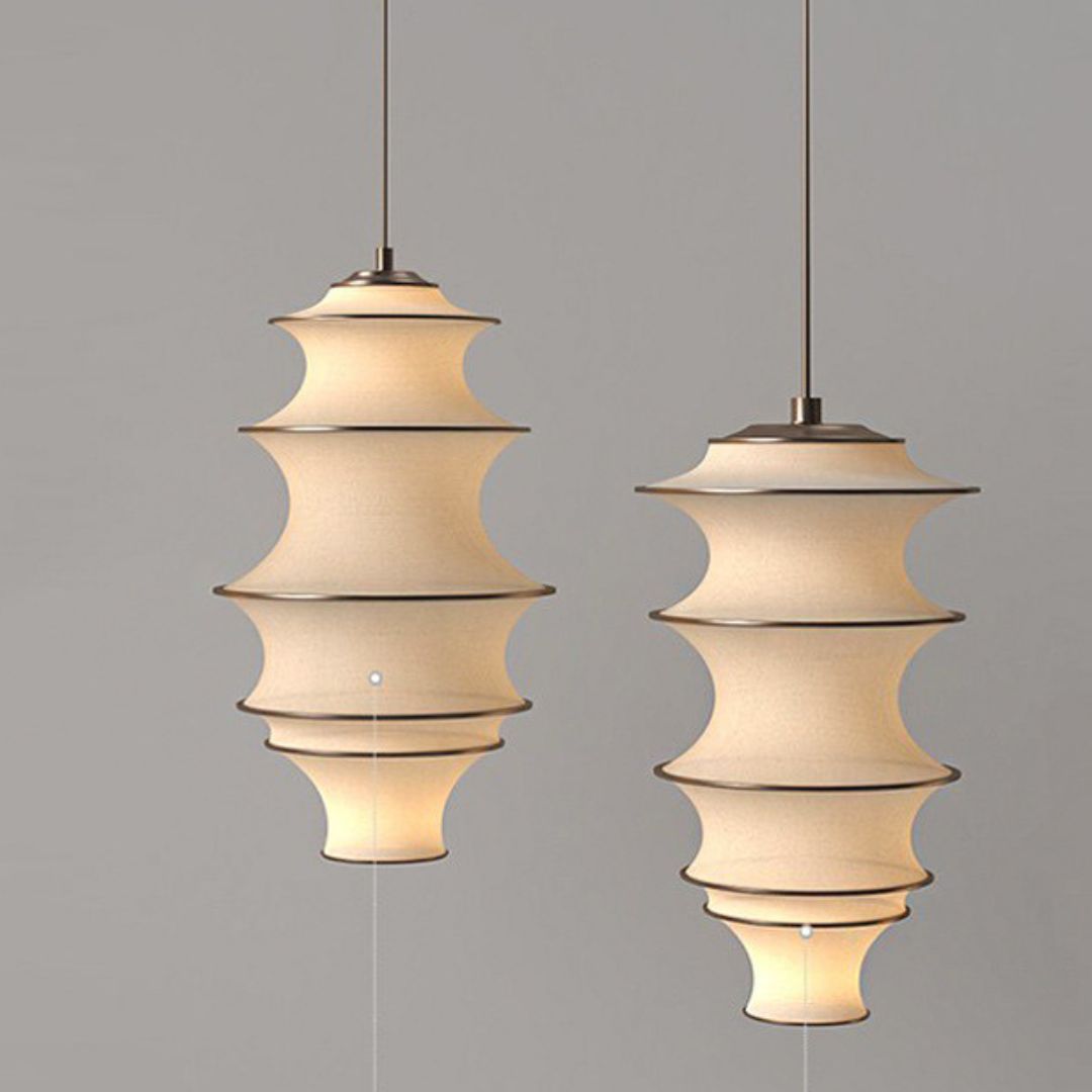Japanese Design Wabi-sabi Fabric Pendant Lights -labpiecesign