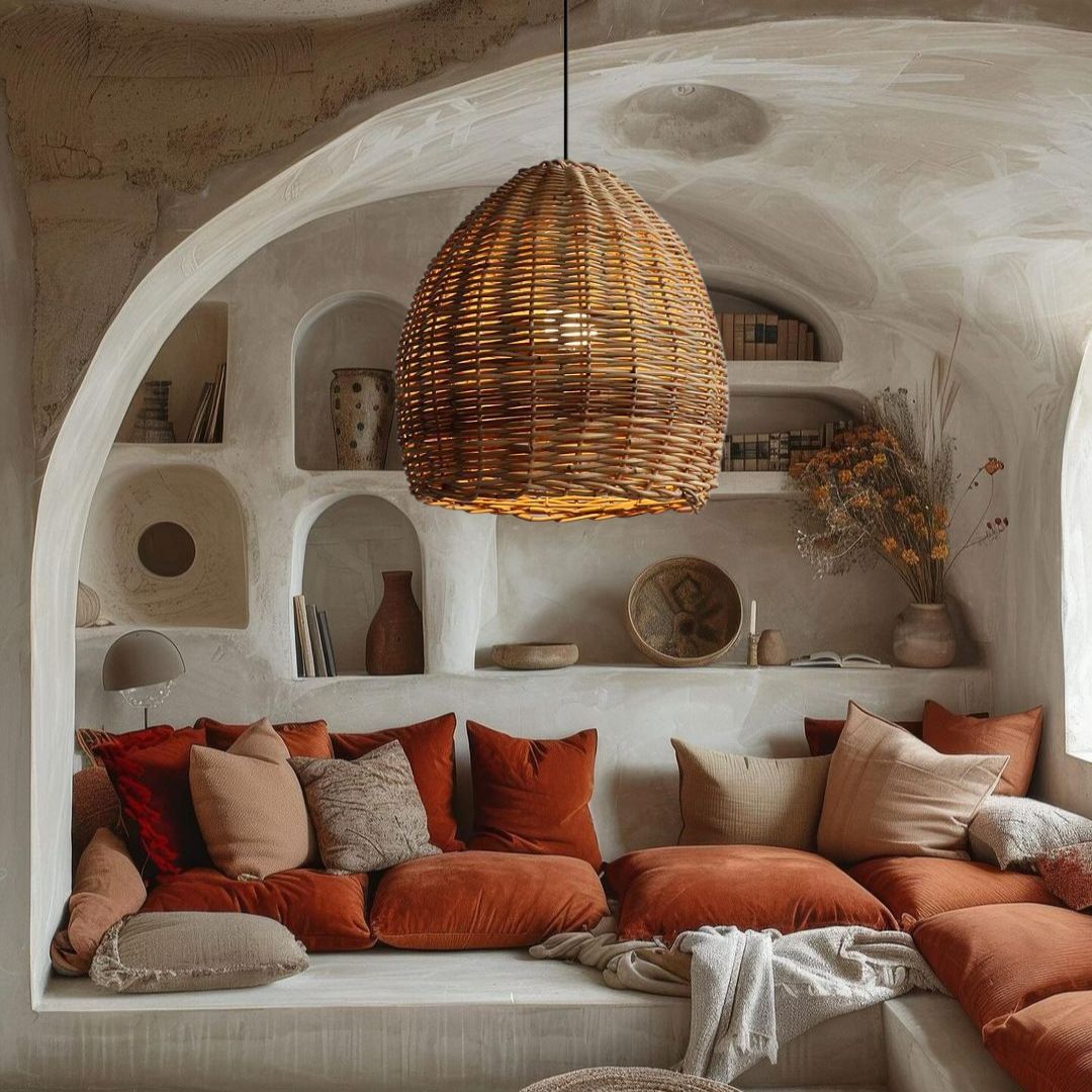 Wabi-sabi  Pendant Light Japanese Rattan Pendant lamp-labpiecesign