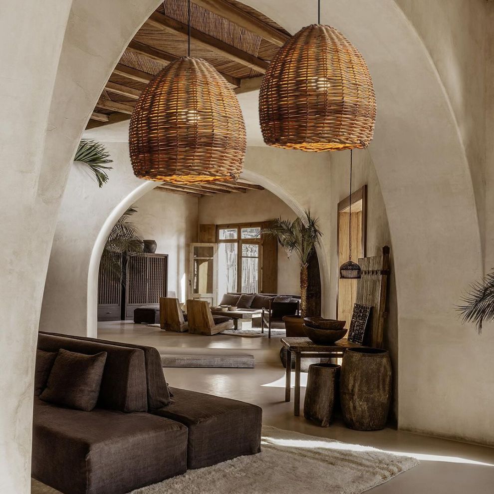 Wabi-sabi Pendant Light | Japanese Rattan Pendant Lamp - Labpiecesign ...