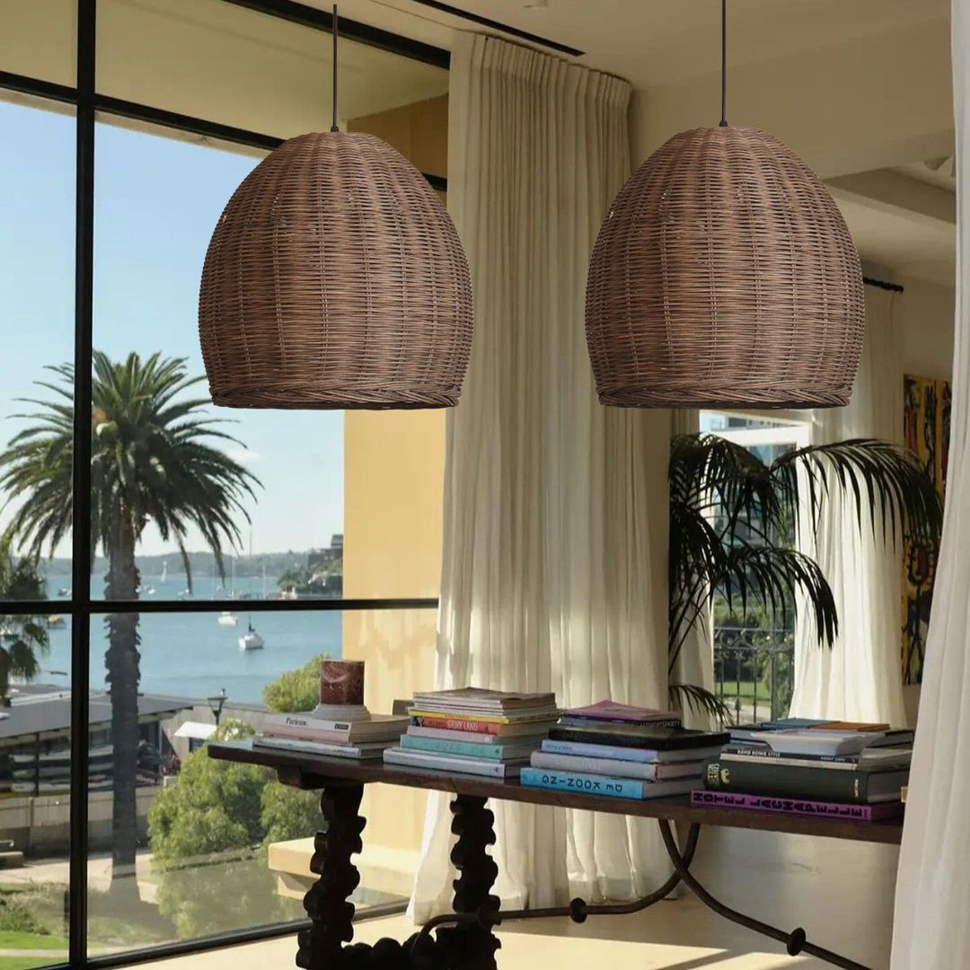 Wabi Sabi Restaurant Chandelier Simple Retro Rattan Light-labpiecesign