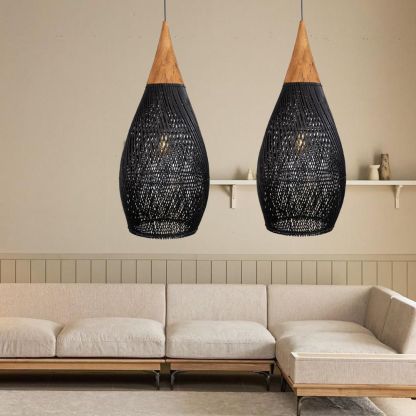 Wabi-sabi Style Bright Drum Lamp Pendant lampshade-labpiecesign