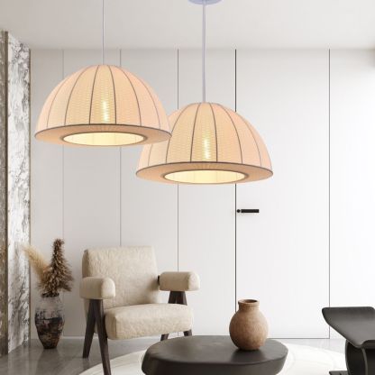 Silk bubble chandelier wabi-sabi style medieval restaurant French pendant light-labpiecesign