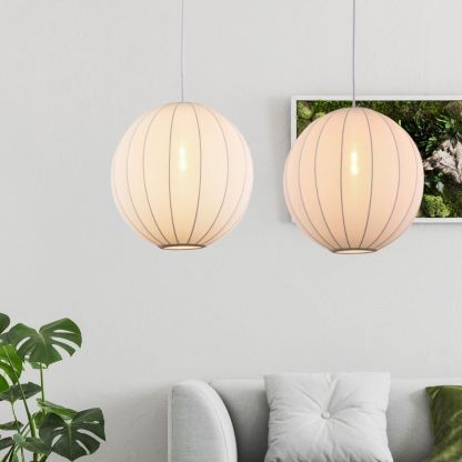 Silk bubble chandelier wabi-sabi style medieval restaurant French pendant light-labpiecesign