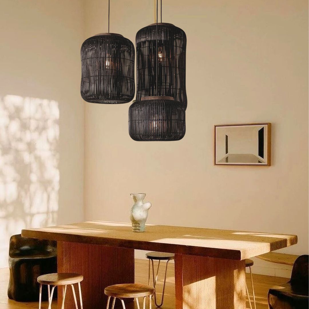 Barrel Hanging Lamp Charcoal-labpiecesign