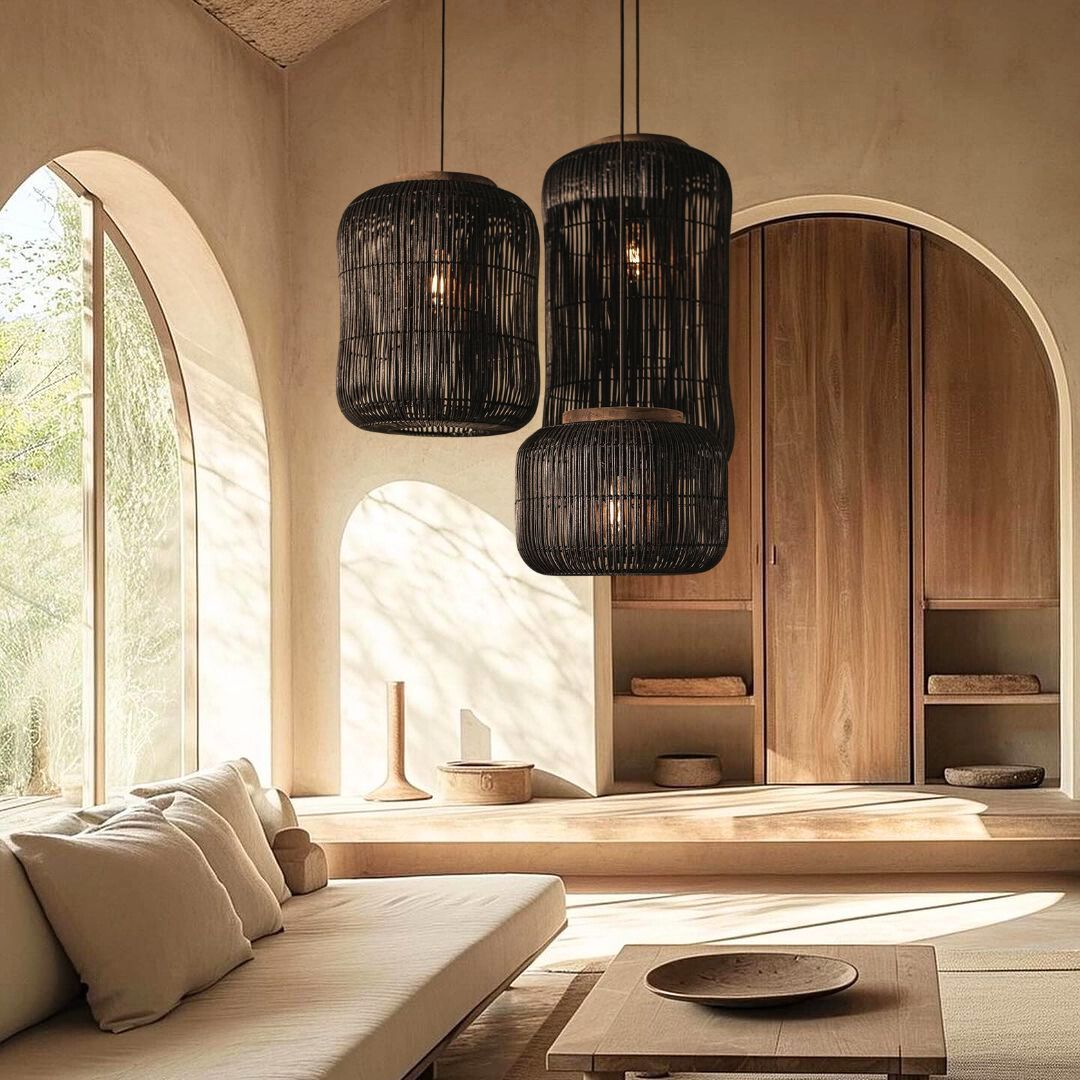 Barrel Hanging Lamp Charcoal-labpiecesign