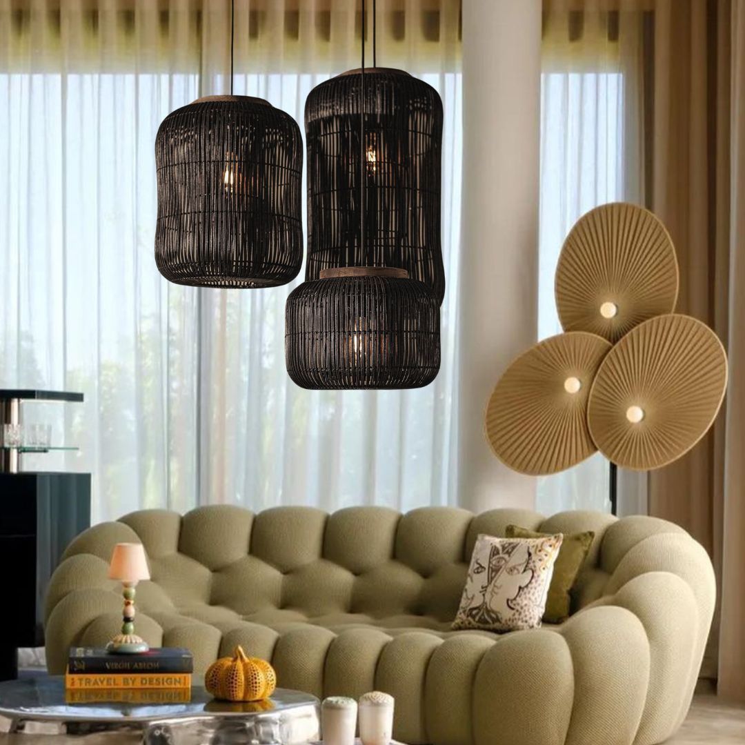 Barrel Hanging Lamp Charcoal-labpiecesign