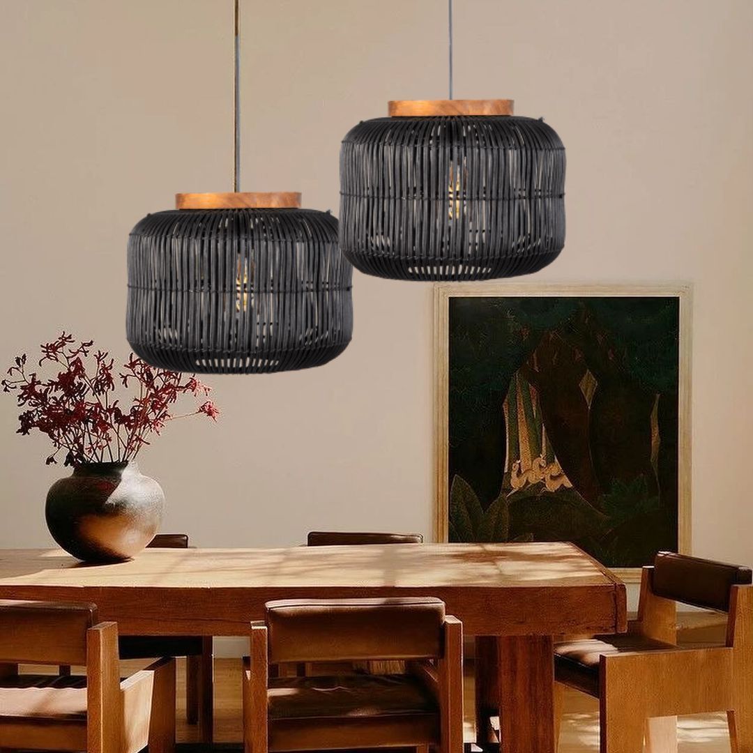 Barrel Hanging Lamp Charcoal-labpiecesign